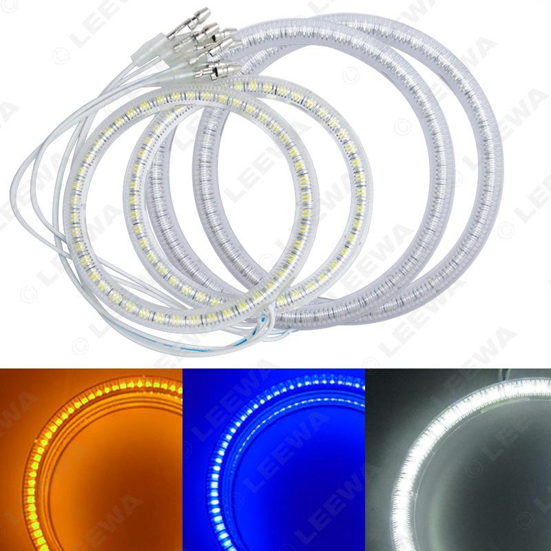 SMD Angel Eye Headlights with Dust Cover for Volkswagen Passat