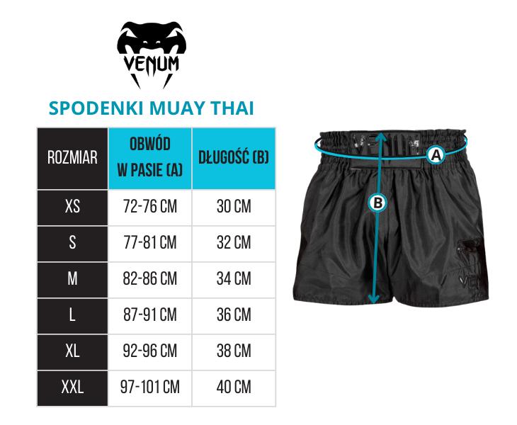 Pantaloncini Muay Thai Classici Venum Argento/Nero M