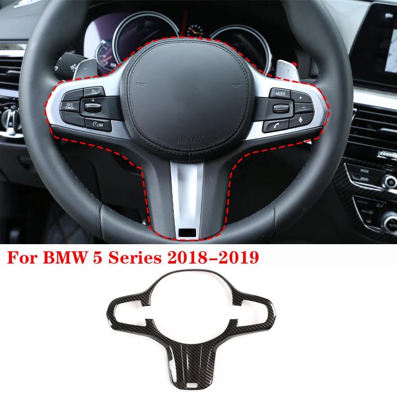 For BMW 5 Series G30 2018-,Steering Wheel,Dashboard,Console Gear Shifter,Panel Sticker,Car Interior Carbon Fiber Trim Cover