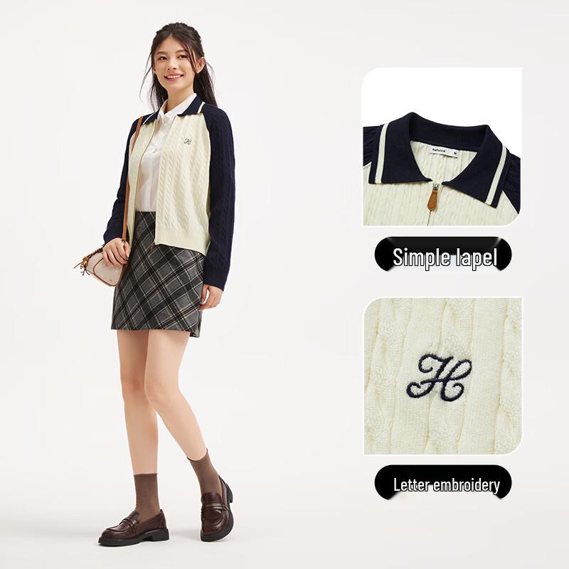 Hotwind Women's Raglan Sleeve Zip-Up Cardigan