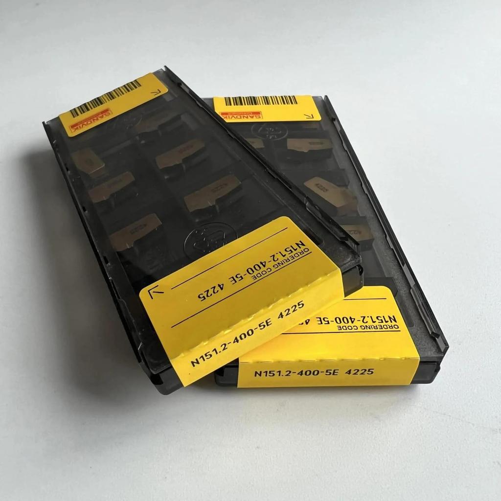 Original Sandvik / N151.2-400-5E 4225 / CNC Lathe Carbide Blade 10 PCS