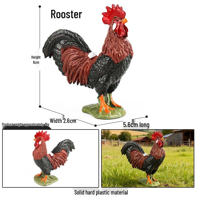 Wildlife Simulation Model: Tiger, Lion, Panda, Elephant, Rhinoceros, Kangaroo, Leopard, Horse, Sheep Toy Set