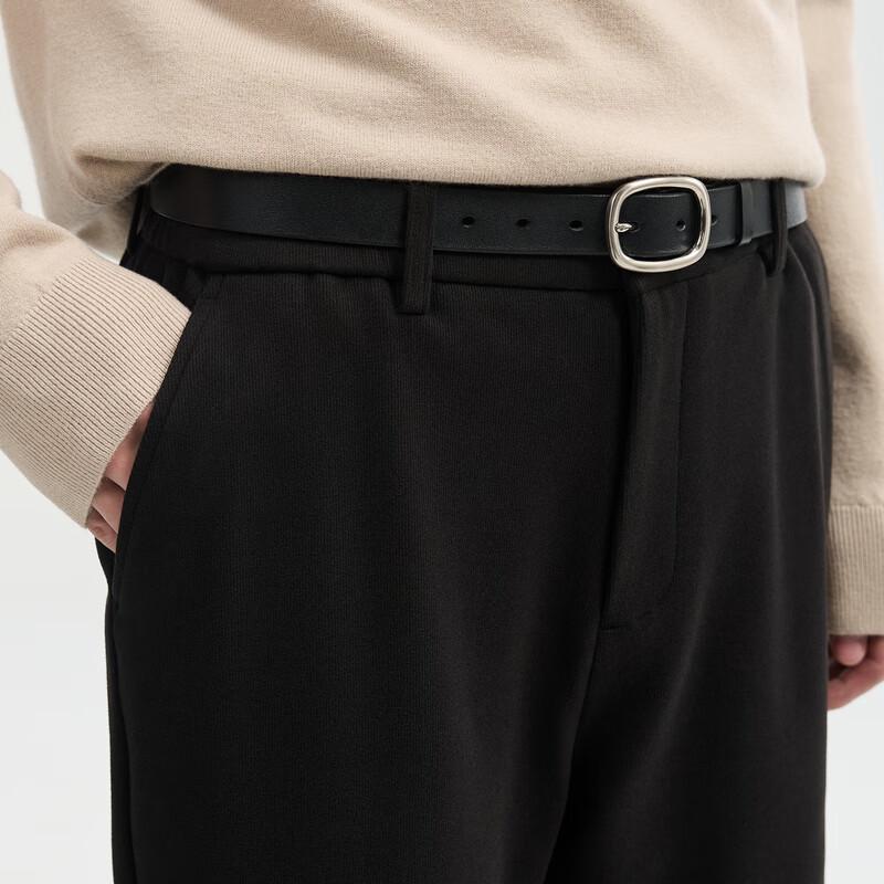 Earl Zall Men's Thickened Loose Fit Knit Straight Leg Pants
