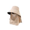 Summer Breathable Ponytail Hat – Solid Face Mask Cap – Lightweight & Sun Protection – Perfect for Outdoor Gardening Travel