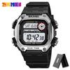 SKMEI 2126 Alarm montre homme Back Light Dightal Countdown Sport Watches Mens Fashion 5Bar Waterproof Stopwatch Wristwatch