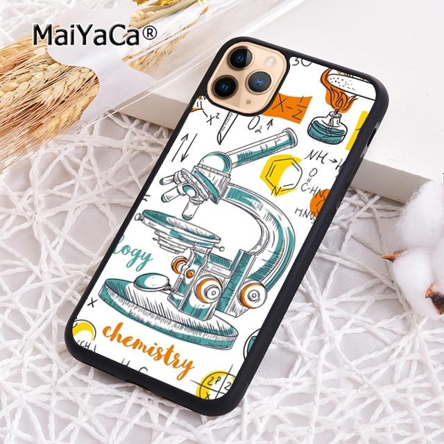 Vintage Seamless Chemistry Laboratory Phone Case For iPhone 17 Air 16 pro max 15 14 plus 12 13 Cover coque