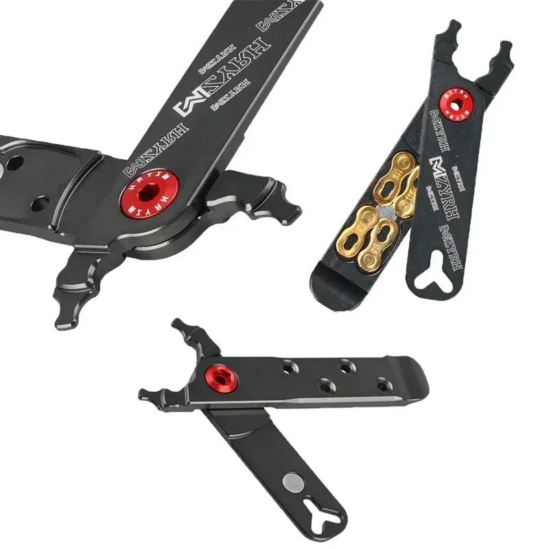 Bicycle Master Link Pliers Valve Tool Tire Lever Missing Chain Connector Cutter Remove Install 4 in 1 Multi Function CNC