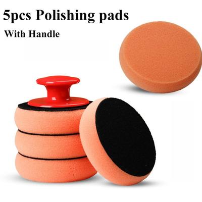 6Pcs/Set 4 Inch Buffing Polishing Pad Flat Sponge Buffing Polisher Pads Kit for Car Auto Polisher Glass Polishing Car