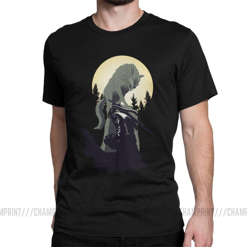Knight Artorias And Sif Dark Souls T-Shirt Men 100% Cotton T Shirt Praise The Sun Bloodborne Game Short Sleeve Tee Plus Size