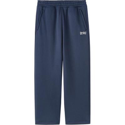 FW24 Elastic Letter Casual Knitted Sports Pants Men Bottoms Navy-Blue L424M025-002Z