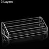 Transparent Acrylic Desktop Display Stand Multi-layer Clear Acrylic Graded Rack Ladder Type Transparent Storage Rack