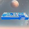 RSINC Magnetic Space Pencil Box for Kids – | Space Adventure Design with Button Operated Features | Magnetic, Durable, and Fun