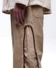 Aleseueseussi Incision Jacquard Mixed Pants - Beige