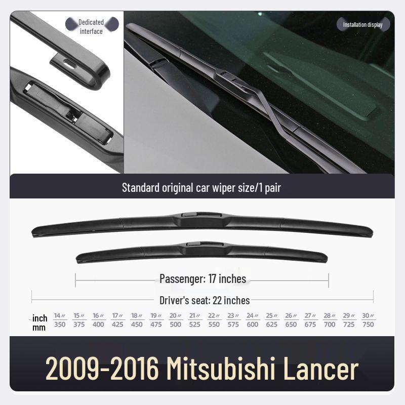 Mitsubishi Lancer EX 2013-2014 Spezielle Wischerblatt-Gummilippe