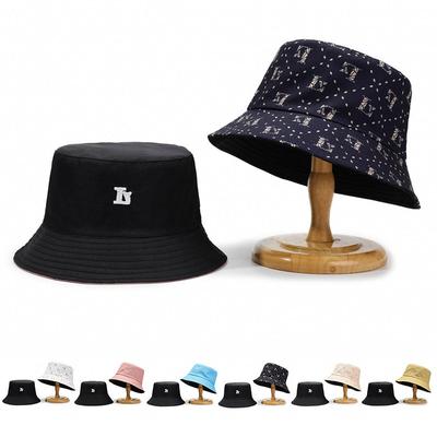 Chapéu de pescador chapéu balde versátil proteção solar letras