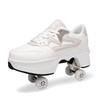 Kinder Rollschuh-Sneaker mit Doppelrollen für Jungen / Mädchen Verformbare Schuhe Rollschuhschuhe
