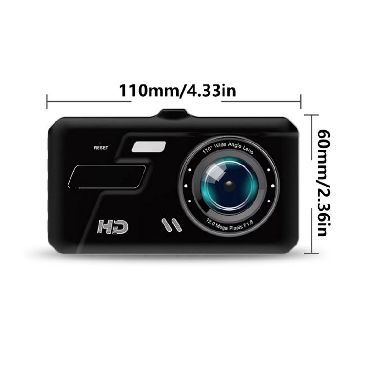 Dashboard Camera 4inch Large Screen In Car Monitoring Camera Full Protections Car Driving Recorder Easy Installation