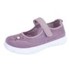 Middle-aged Mother Shoes Summer New Breathable Mesh Velcro Casual Shoes Wide Last Embroidered Middle-aged and Elderly Walking Shoes