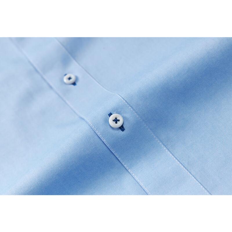 Aoshi Herren Hemd aus reiner Baumwolle Oxford Business Casual Kurzarm