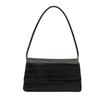 Simple stone pattern shoulder bag, fashionable solid color bright pattern bag, women's commuting convenience, portable small square bag