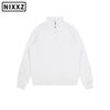350g Heavyweight Stand Collar Half-Zip Hoodie for Outdoor Sports - Plain Color, High Quality, Spring & Autumn Wear