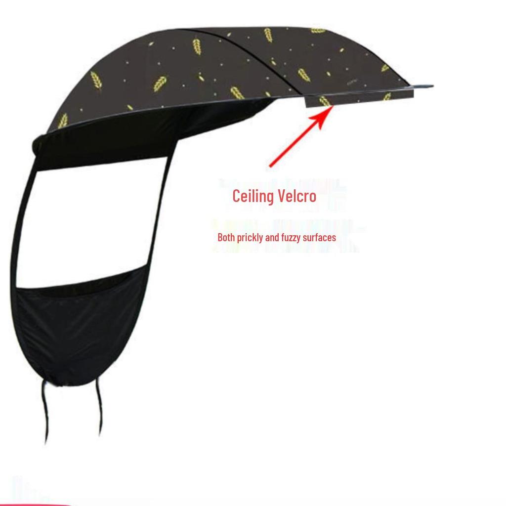 Sada stříšky a krytu proti dešti pro elektrokolo