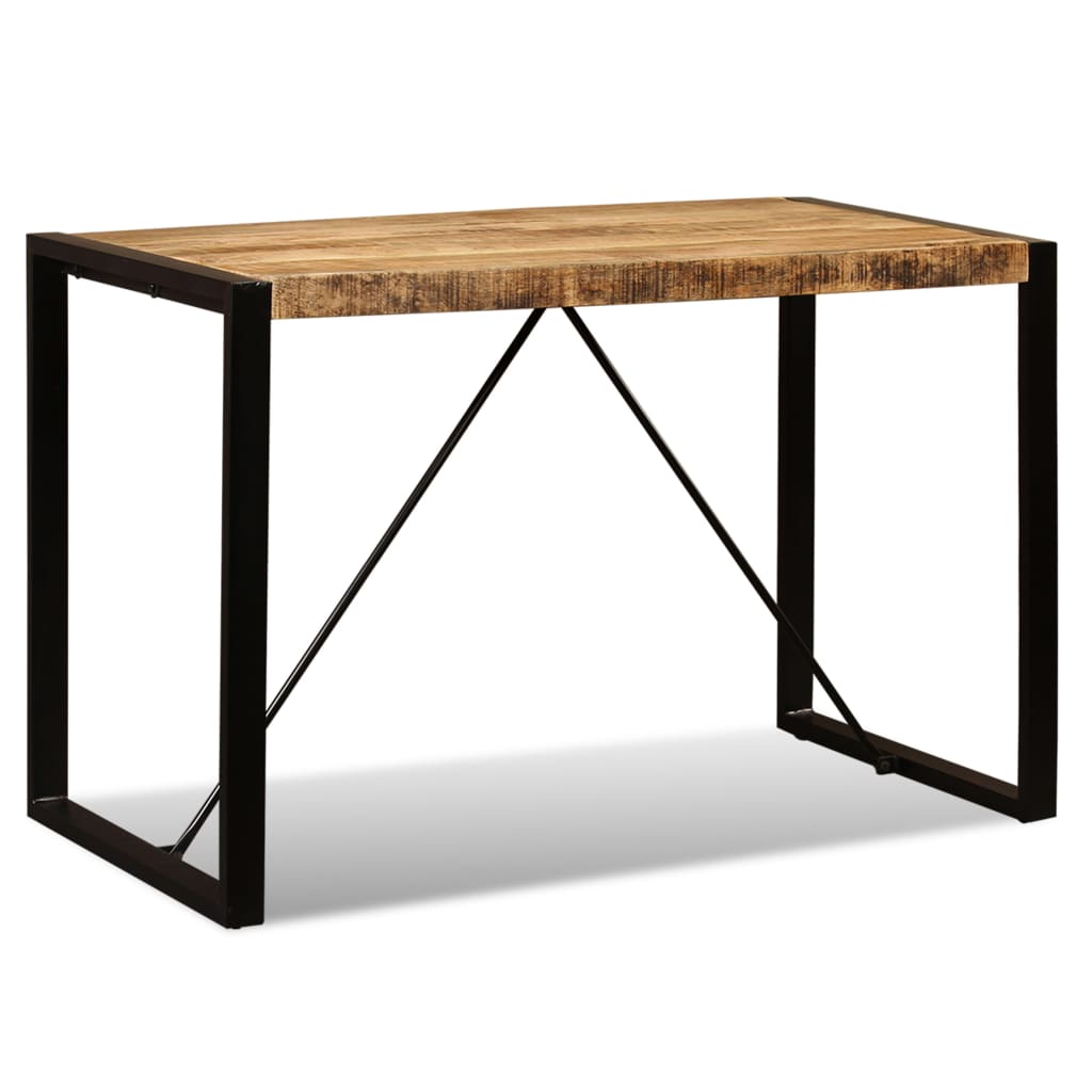 Vidaxl Stół Jadalniany, Surowe Drewno Mango, 120 Cm