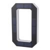 LED Solar Lighted House Number Outside Light Up Water Proof LED Modern Address Sign Backlit Illuminated Exterior Black