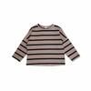 T-shirt a righe in cotone unisex per bambini coreani - Casual Primavera/Autunno Girocollo