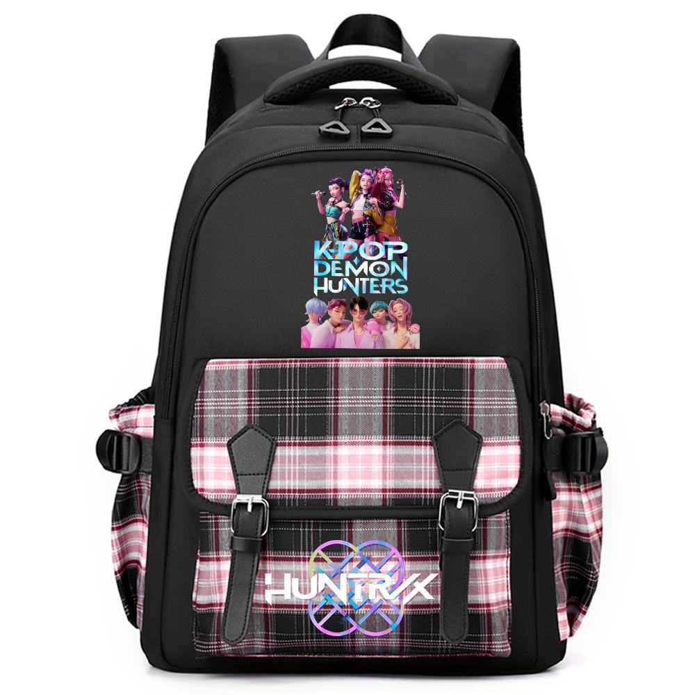 Anime Cute Cartoon K-Pop Printed Large Capacity Backpack for Teenger Student Girl Boy Schoolbag Bookbag Women Waterproof Travel Bag Mochila Kid Gift