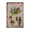 Vintage Blooming Flowers Metal Tin Signs Wall Art Posters Plate Wall Decor for Home Garden Bars Man Cave Cafe Clubs Garage Retro