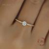 Monkton 925 Silver Classic Six Claw Zircon Women Rings for Wedding Ring Gold Luxury Jewelry Anniversary Gift