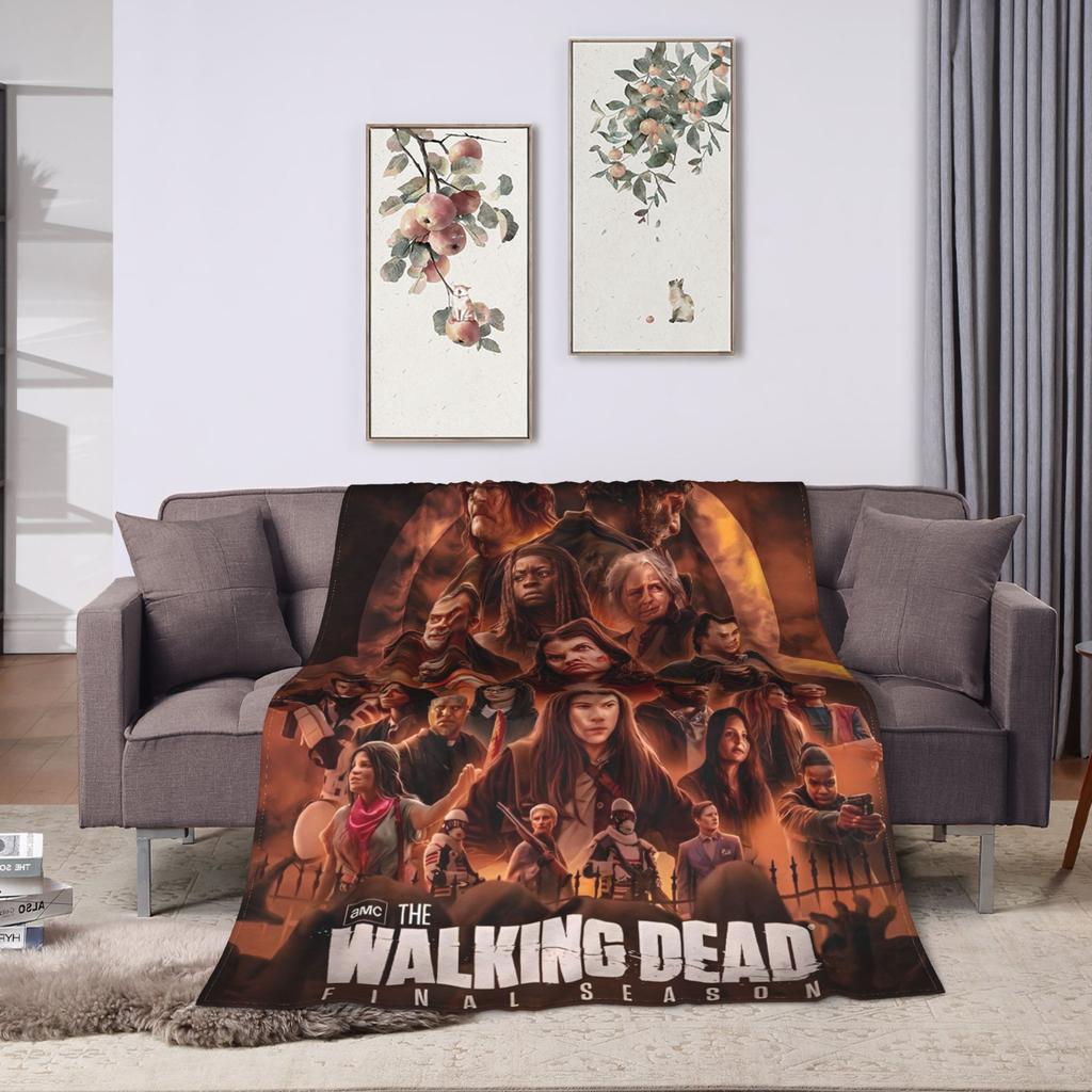 Walking Deads Plush Blanket Kids Flannel Bedding Throws For Couch Chair Sofa Bed Warm Soft Custom Quality Bedspread