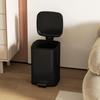 20L Modern Boxy Metal Home Kitchen Bin Black