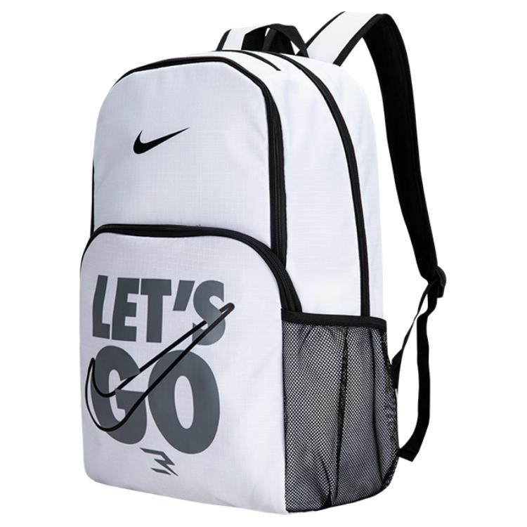 Nike Polyester Backpack Unisex Pure White Lightweight Casual NY2413020GS-001