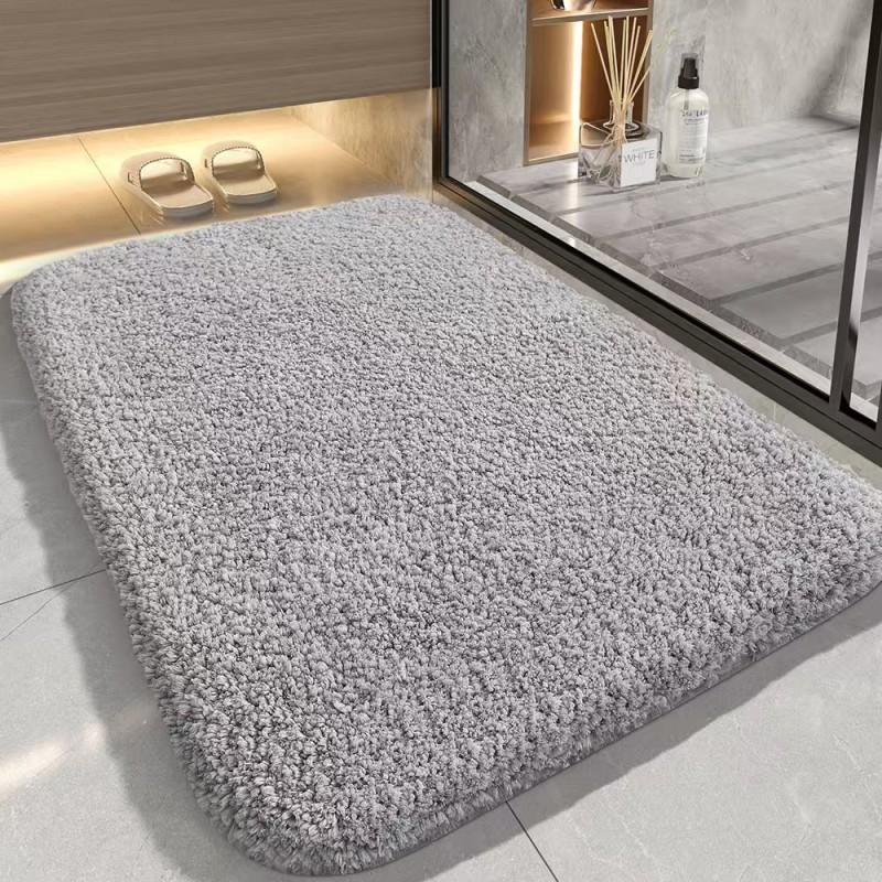 Tappetino da Bagno in Chenille Spesso Assorbente Antiscivolo Tappeto per Pavimento Ingresso Bagno Corridoio Cucina