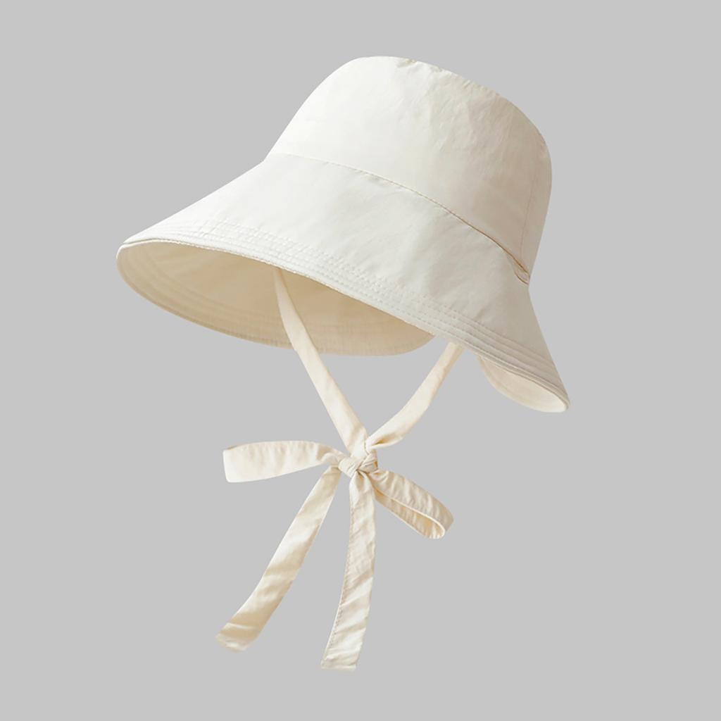Summer Lace-up Bow Quick Drying Fisherman Hat Women Light Thin Wide Brim Bucket Cap Girls Lady Travel Beach Sunshade Basin Caps