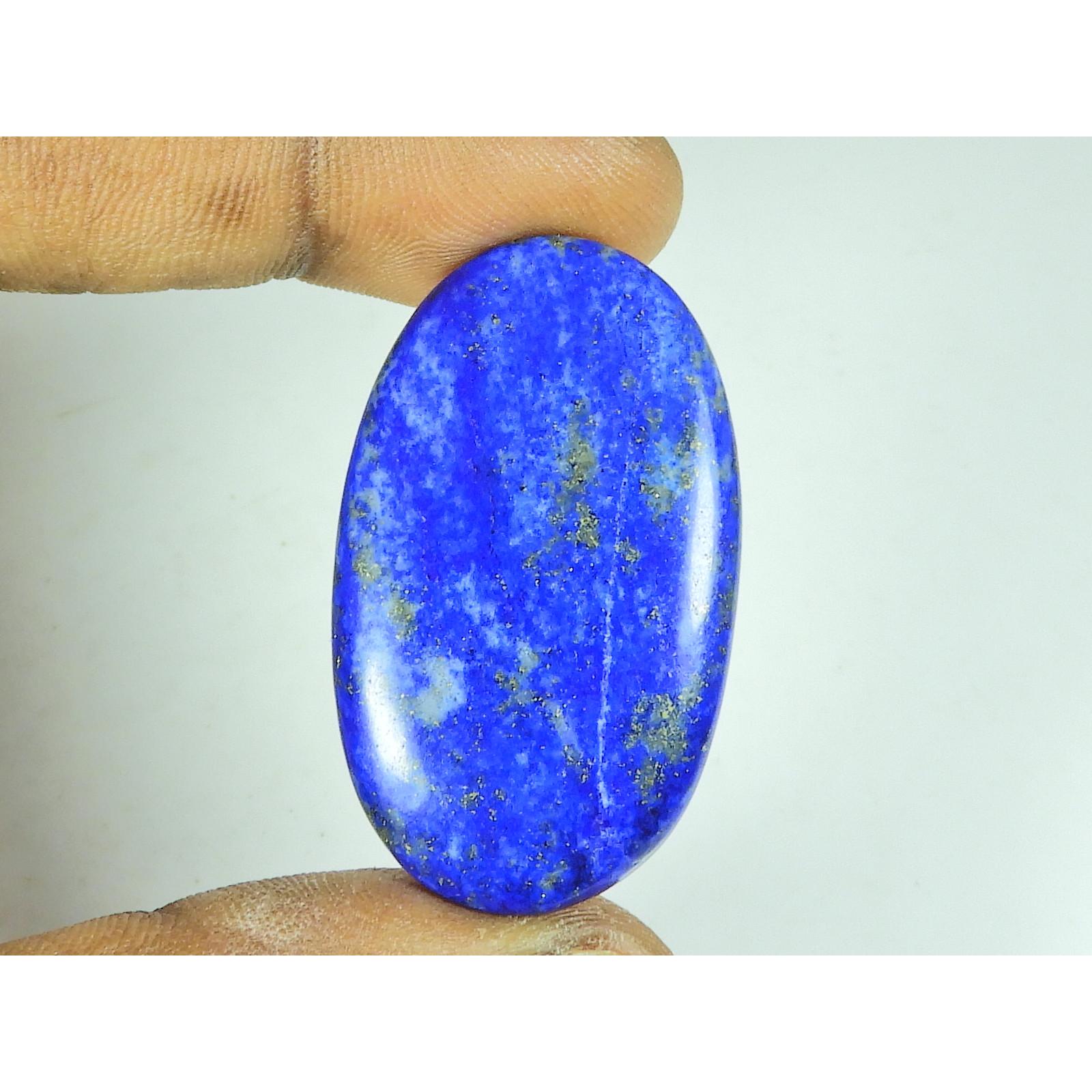 

24X41X05 MM Natural Lapis Lazuli Shape Oval Cabochon Loose Gemstone 66Cts. SY-520