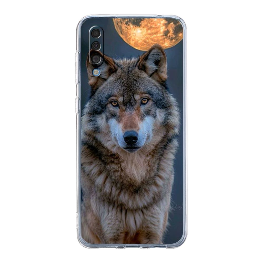 Phone Case For Samsung A16 A14 A12 A22 A32 5G A34 A42 A52 A54 A50 A70 A40 A20E A10S A20S A04S A06 Cover Tigre Wolf Lion Animal