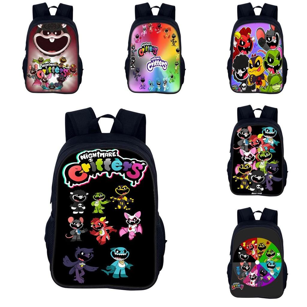 Backpack Critters Nightmare Printing Cartoon Game Student High Rucksack Capacity