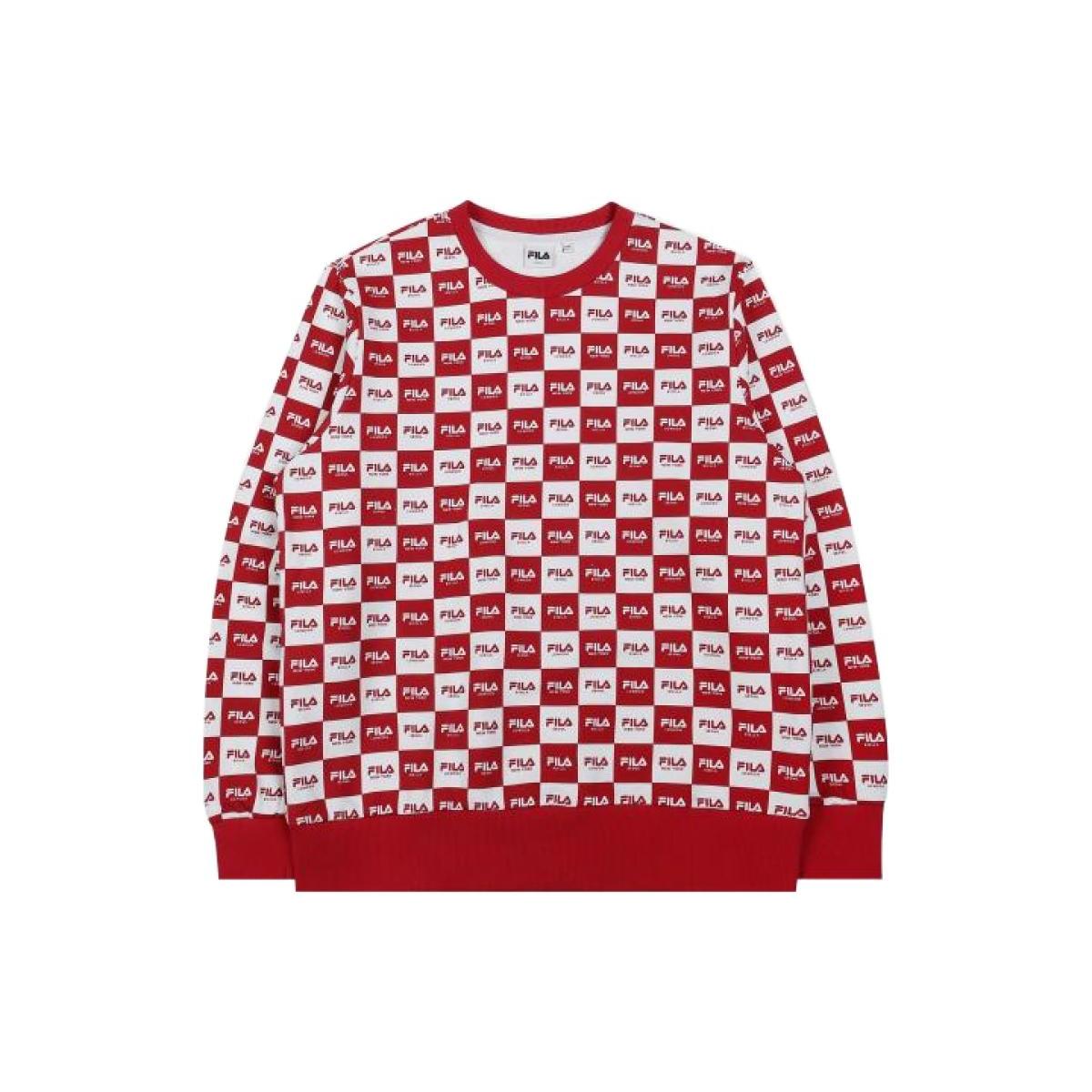 FILA Sweatshirts Men s Red Crew Neck Moderate Regular FS2POC1122X-DRD 100