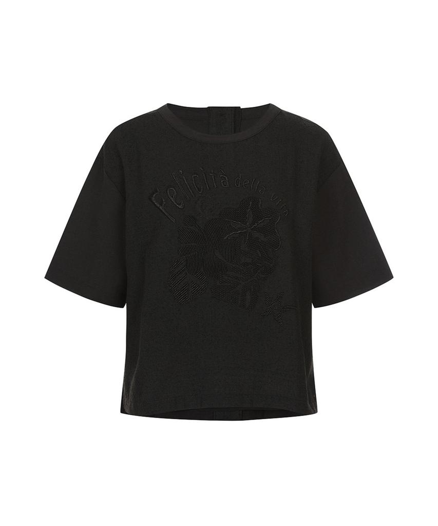 MAREMONTE Artwork Color Block Short Sleeve T-Shirt_M245Mts37P0