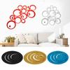 24pcs Background Acrylic 24pcs Self-Adhesive DIY Bedroom Decal Art Decor Wall Stickers