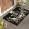 Gothic Skull Welcome Doormat Non Slip Absorbent Washable Entrance Floor Rug Living Room Home Decor Floor Mat 1PC