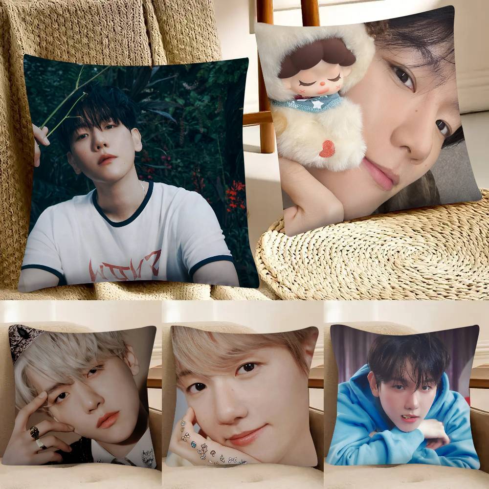 Singer BByun Baekhyun Pillow Case Fashion Square Pillowcase Bedroom Sofa Room Ins Decoration Leisure