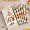 6Pcs/lot Quick-drying Capybara Gel Pen Cartoon Blue Pen  School Office Writing Stationery