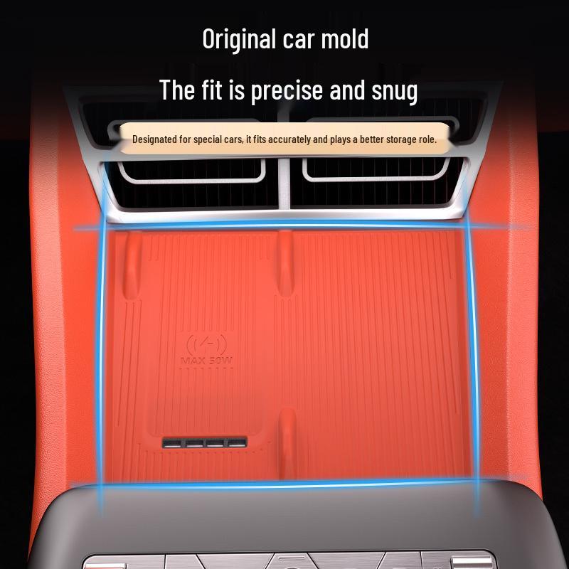 BYD Tang L Wireless Charging Silicone Pads, 25-Model Protective Car Mats, Original Car Color.
