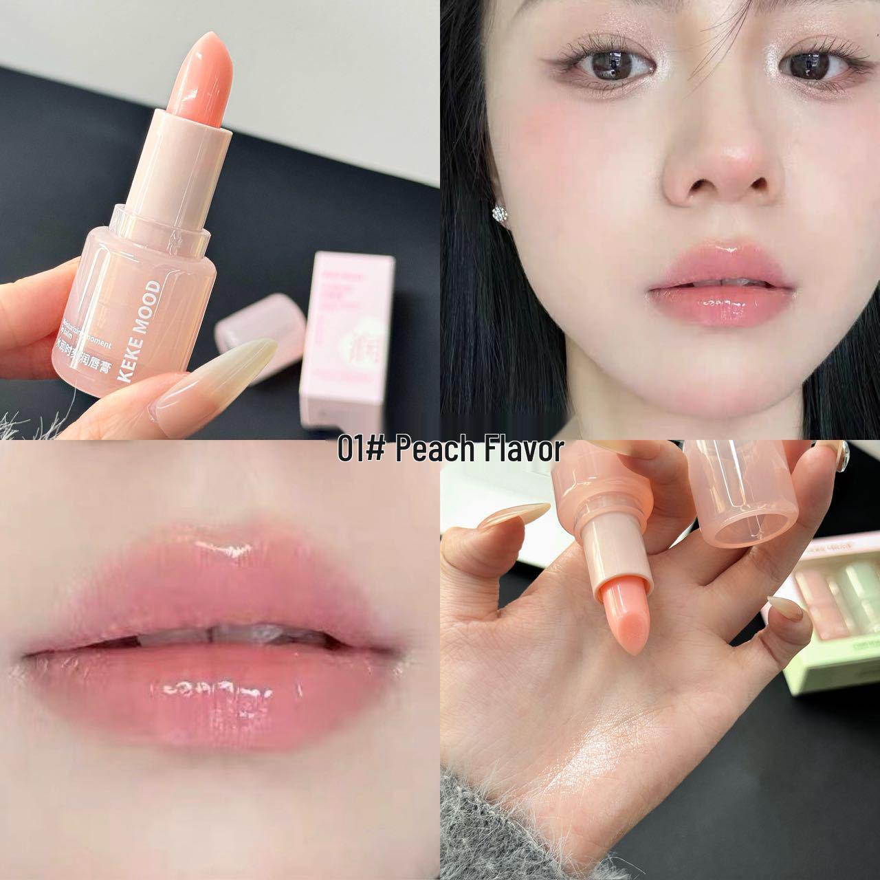KEKEMOOD Hydrating Anti-Cracking Moisturizing Lip Balm - Colorless, Tender, and Replenishing.