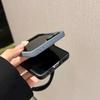 Dwukolorowe etui z paskiem na nadgarstek z gradientem dla Samsung Z Flip 8 flip7 FE Galaxy Z Flip 7 6 5 4 Przyjazne dla skóry Pokrowiec ochronny na zawias