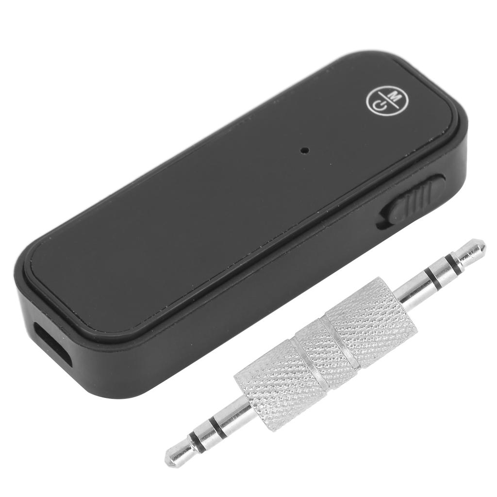 Bluetooth5.0 AUX Adapter 2in1 4H Akkulaufzeit Musikempfänger für Auto Kopfhörer Freisprechanruf